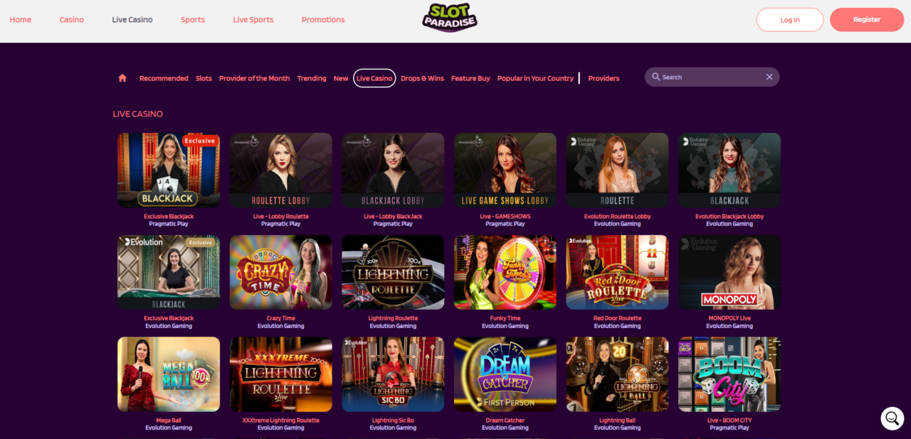 SlotParadise live casino