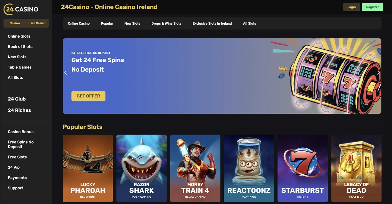 24casino - top irish online casino