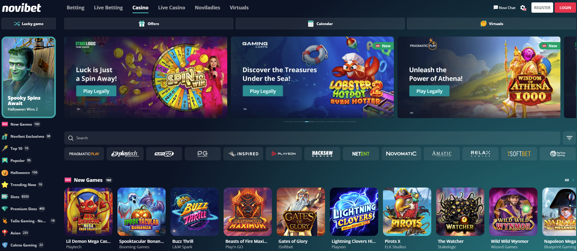 Novibet Casino Payment methods for Irish Players