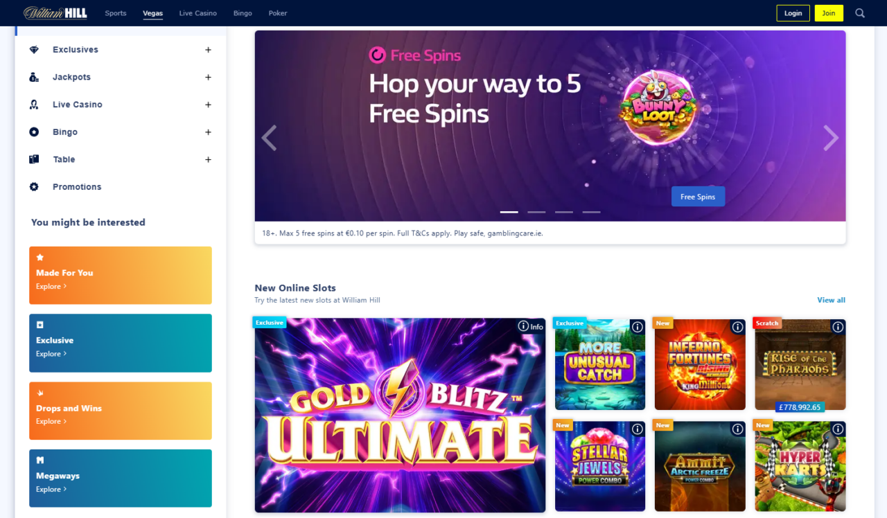 william hill slots
